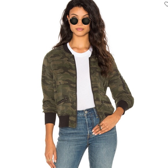 πHOST PICKπ Sanctuary Camo Print Bomber Jacket - Picture 2 of 12